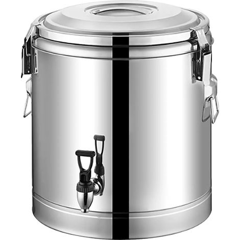 Seau isolé, capacité de 40L, poignée ergonomique, Argent (1/2)