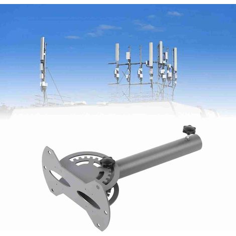 Kit de montaje para antena parabólica – Soporte universal de aleación de aluminio – Compatible con Starlink – 30 x 20 cm. Kit de montaje para antena parabólica – 1 soporte + 10 accesorios. (1/5)