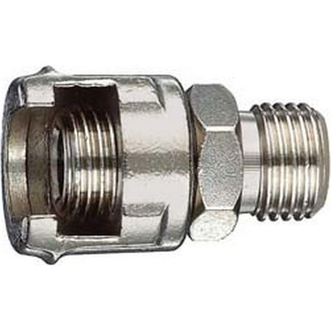 10PZ RACCORDO MASCHIO CON DADO FRESATO - attacco 1/4"M art.11/A