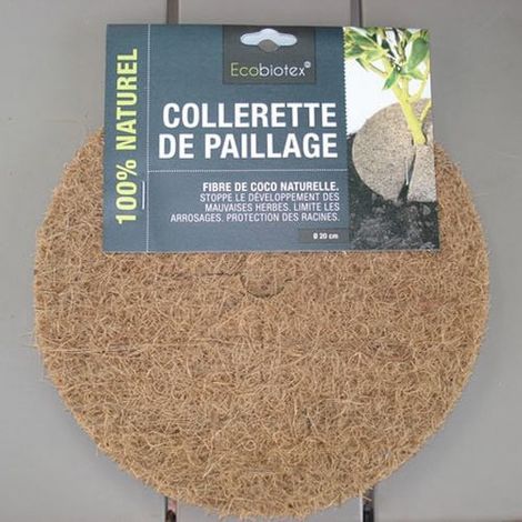 Disque coco 20 cm – Paillage naturel biodégradable, Lot de 2 (1/2)