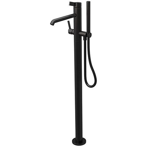 Mitigeur bain douche monocolonne chromé noir brossé PVD Piega - CRISTINA ONDYNA PA18975I