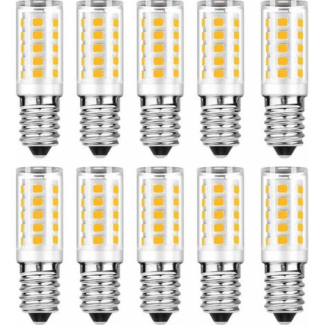 E14 LED Bulb - Warm White 3000K - 5W Equivalent to 50W Incandescent Bulb - 500LM Non-Dimmable (10pcs) (1/4)