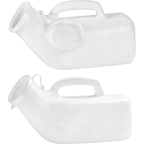 2 Pcs Male Urinal with Cap, 1200ml Male Urinal Portable (1/5)
