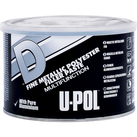 UPOL - Mastic aluminium avec durcisseur - D/2 - Ce produit de marque UPOL est neuf.