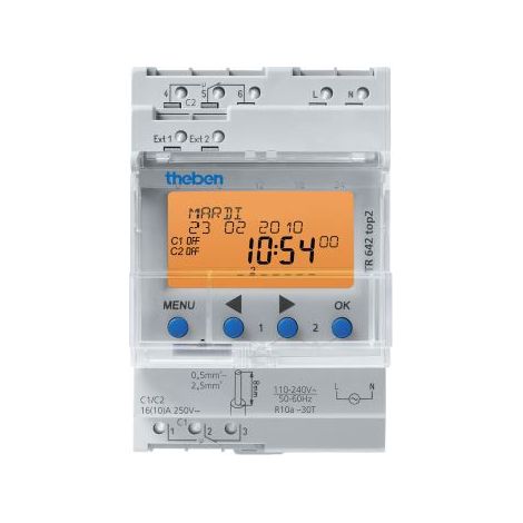 Horloge annuelle 2 canaux prog. CAME 001FR1156