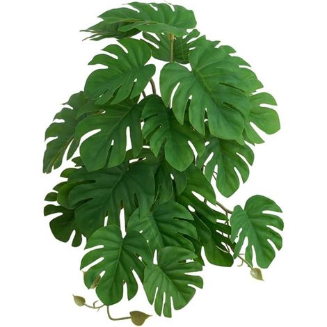 Reptile Decor - Reptile Plants Tropical Realistic Leaves Terrarium Tank Plant for Bearded Dragons Tortoises Tree Frogs Multiple Options