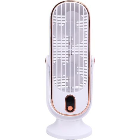 Ventilateur Portable USB Rechargeable, Oscillant, 5 Vitesses, Moteur Sans Balais, pour Bureau, Noir (1/4)