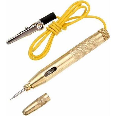 Voltage tester pen for cars and trucks, DC 6V/12V/24V, Gold (1/5)
