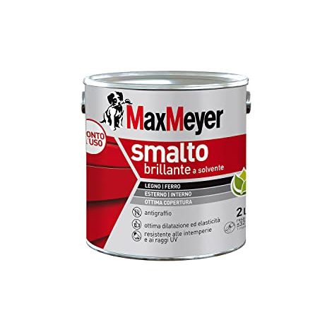 MaxMeyer Smalto Solvente Brillante Bianco R9010 - 2 l (1/4)