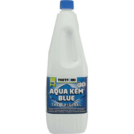 Produit toilette chimique camping-car, liquide bleu, 2 Liter, produit wc chimique camping car