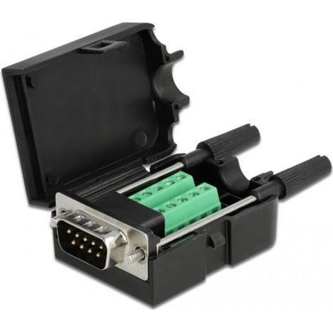 Delock 66232 VGA Adaptateur [1x SUB-D mâle 9 pôles - 1x prise femelle] noir (1/5)