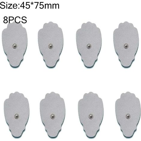 Packung mit 8 selbstklebenden Ersatzelektroden für TENS/EMS-Massagegeräte, Muskelstimulatoren, leitfähiges Gel für die Elektrotherapie  00970-AquaForge