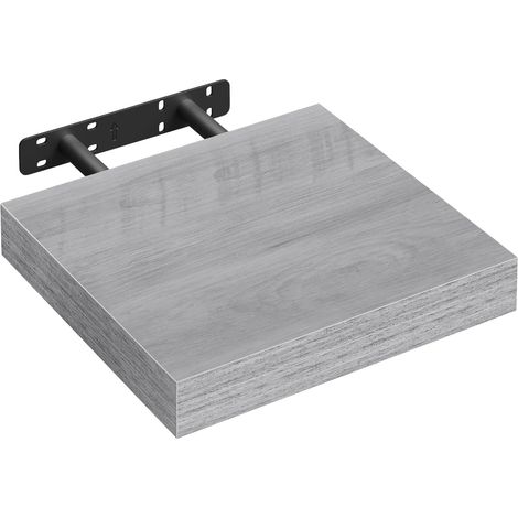 WOLTU 1x Mensola da Muro, Mensola da Parete, per Soggiorno Studio Cucina, 25cm, Rovere grigio