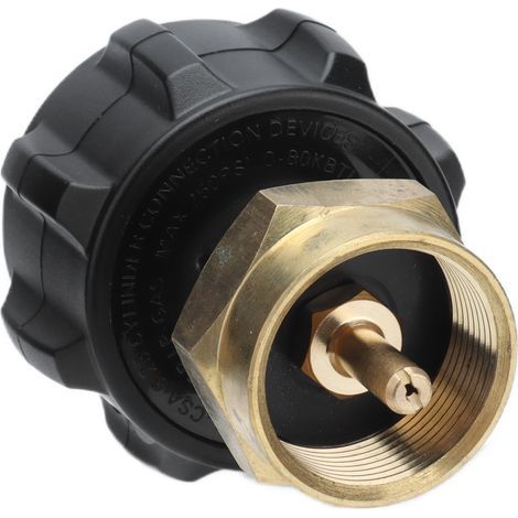 Adaptateur de recharge, coupleur de cylindre de réservoir, régulateur de gaz Propane, accessoire de Valve QCC1 POL (1/5)
