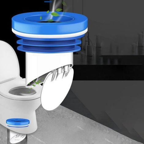 Clapet anti odeur PVC 100-110mm - 1, Joint toilette anti-retour tuyau PVC évacuation - Noir Aucuneary (1/5)