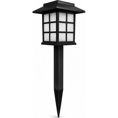 Lampe Solaire de Jardin LED Blanche, Lanterne Extérieure Étanche pour Pelouse, Patio et Allée (1/5)