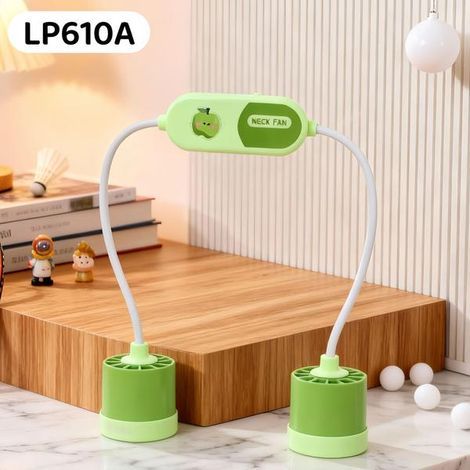 Nuovo ventilatore da collo pieghevole e a mani libere con luce LED – Ventilatore sportivo turbo senza pale (ricaricabile tramite USB) (1/5)