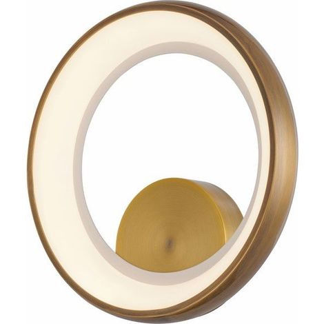 Applique moderna Thea anello oro scuro LED 20W Reality