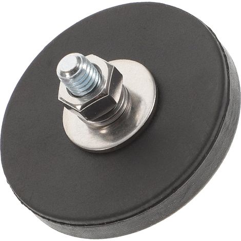 Aimants Recouverts de Caoutchouc pour Fixation Voiture, Base Magnétique Noire Haute Dureté, Montage Magnétique pour Projecteurs Auto et Caméras (1/5)