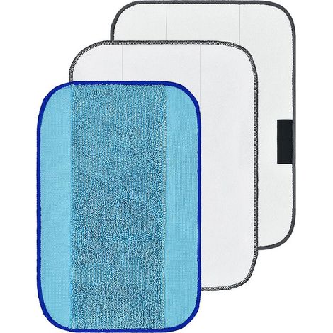 3x compatible avec iRobot Braava 380, 390, 380T, 390T, 321, 320 aspirateur robot - lingette pour lavage, lingette sèche (1/5)