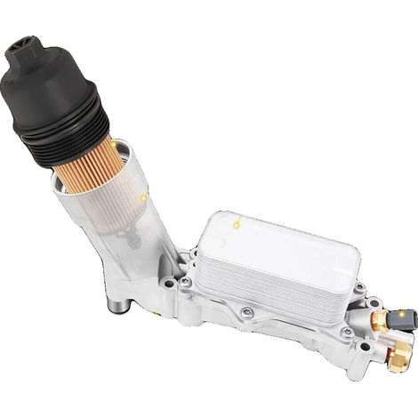 Carcasa del filtro de aceite del motor, material de aluminio, compatible con motores de 3.6L, dimensiones 11.25 x 8.5 x 4 pulgadas, flujo de aceite eficiente, instalación de reemplazo directo (1/5)