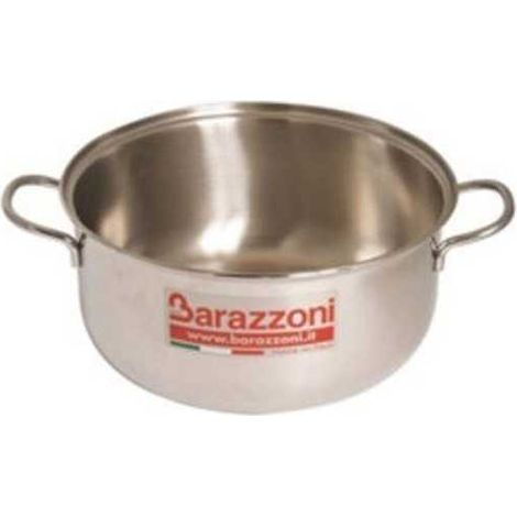 Cazuela de acero inoxidable con 2 mangos de 24 cm Bonita Barazzoni
