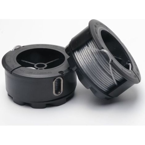 2 carretes de hilo para recortadora BOSCH UniversalGrassCut 18 18-26 18-260 F016800570 con cubierta (1/4)