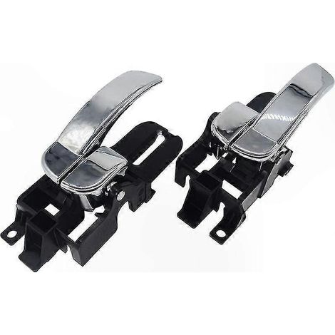 Verchromte Türgriffe für den Innenraum des Nissan Qashqai - Set mit 2 Griffen für die linke und rechte Seite, Chrom-Finish, Innenausstattung. (1/5)