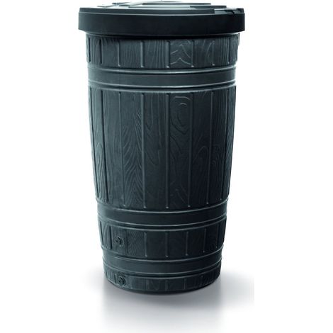 WOODCAN 265L Regenwassertank de, Abmessungen (mm) 648x648x1128, Farbe Schwarz
