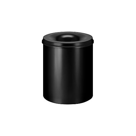 Papelera autoextinguible negro 80 L V-Part