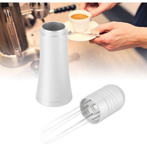 Aiguille à café/à poudre à tête ronde, accessoire pour machine à café, disperseur, distributeur de poudre à aiguille, argent (1/5)