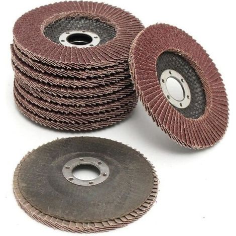 10 Stück 115 mm 60er Schleifscheiben, Schleif- und Polierscheiben, Schleifmittel für Winkelschleifer (1/4)