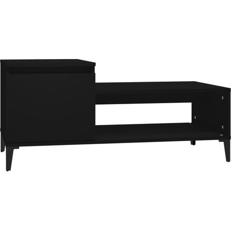 Maison Exclusive - Couchtisch Schwarz 100x50x45 cm Holzwerkstoff