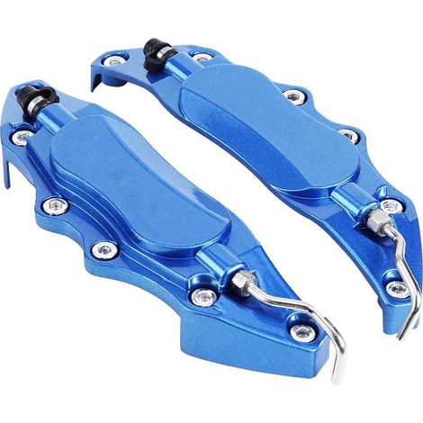 2 pièces Cache-protège étrier de frein en aluminium pour voiture, adapté aux moyeux de roue 14-15 pouces, petit modèle (1/5)