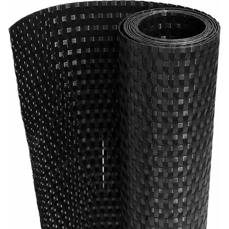 Maison Exclusive - Paravento da Balcone Nero 1000x100 cm in Polyrattan
