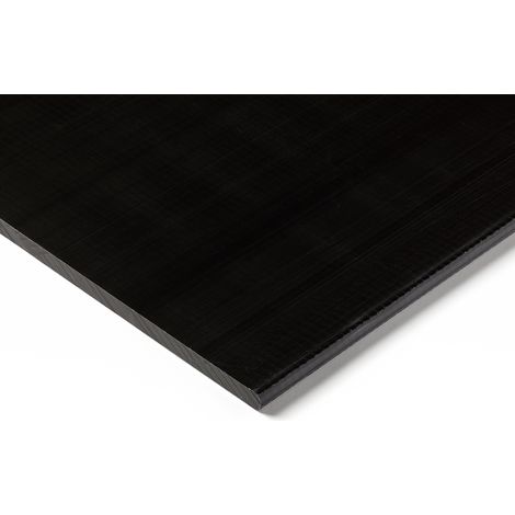 Plaque POM RS PRO Noir, 500mm x 300mm x 6mm ( Prix pour Lot de 2 )