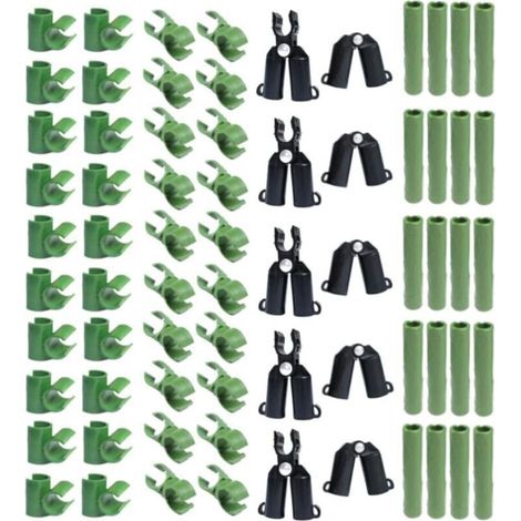 Lot de 70 connecteurs réglables en Plastique pour Treillis de Plantes - 11 mm (1/4)