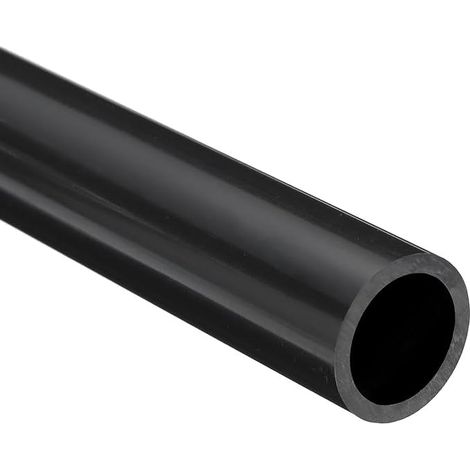 Tuyau en PVC - 19,4 x 25 x 350 mm (DI x DE x L) - Gris foncé - Résistant aux impacts - pour tuyaux de drainage, manchon de câble (1/5)
