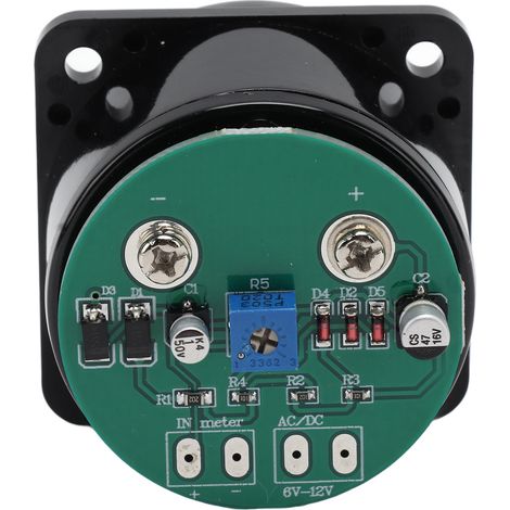 VU-mètre professionnel, amplificateur de niveau audio avec carte de commande, alimentation AC/DC 6-12 V, 55 mA, CQ 45H (1/5)