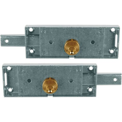Coppia Serrature per serranda DX + SX - Catenaccio 1 Mandata - Scatola 156x56 mm - 5400 (1/2)
