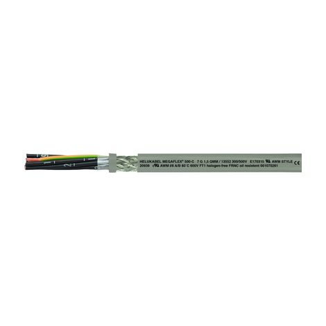 Elektrokabel helu megaflex 500-c flexibel pro Meter