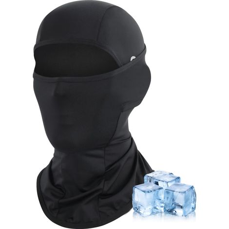 Cagoule Moto Respirante Été pour Hommes et Femmes,Cagoule Moto Antiglisse avec Protection UV et Tissu Rafraîchissant,Taille Unique for Cyclisme,Randonnée,Plein Air et Conduite Prolongée(long (1/5)