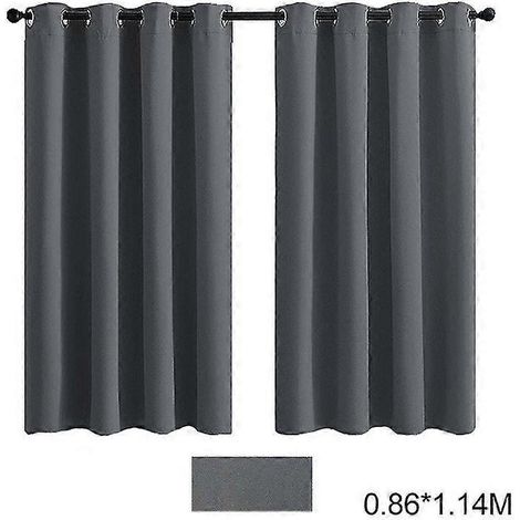 Rideau d'extérieur imperméable avec œillets métalliques, résistant aux intempéries et multifonctionnel, pour salon, chambre ou terrasse, 0,86 x 1,14 m (1/2)