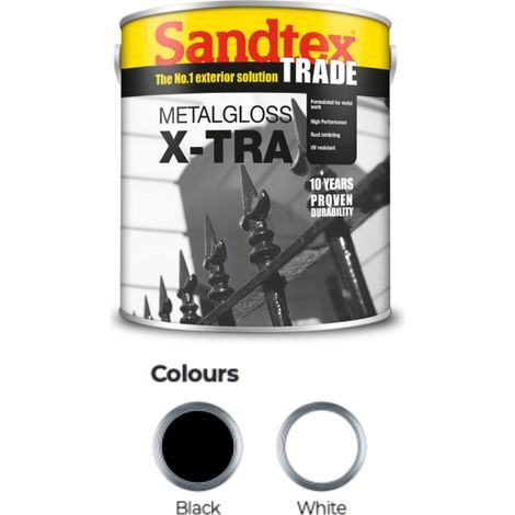 Sandtex Trade Metal Gloss X-tra - White - 2.5L