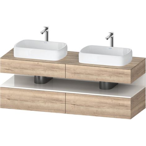 Duravit Collection One Meuble sous-vasque sur console, 2 tiroirs,