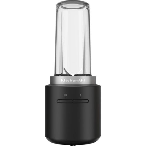 Blender portable sans fil - Mixeur portable avec Bol mélangeur de 473 ml - Function pulse - Lame inox - Sans BPA - Avec batterie - Noir (1/5)