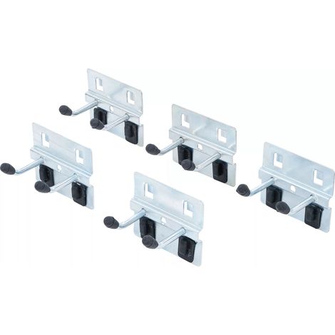 Gancio doppio BGS Technic 80197 capacità 7 kg 70x60 mm