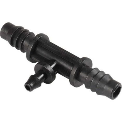 Lot de 5 raccords de tuyau goutte à goutte cannelés de 4 mm et 7 mm de diamètre intérieur pour système d'irrigation agricole de jardin (1/4)