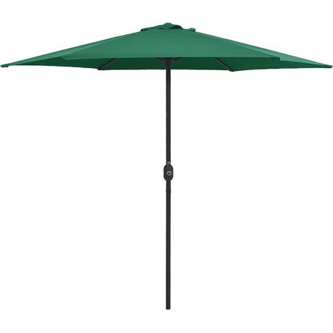 vidaXL Sombrilla de jardín con palo de aluminio verde 270x246 cm (1/5)