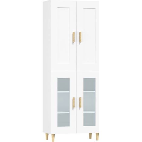 Highboard White 69.5x34x180 cm Engineered Wood vidaXL (1/5)